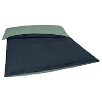 WENDE-BETTDECKENBEZUG Doubleface reines Leinen blau/mint 135/200 cm - Dunkelblau/Mintgrün, Naturmaterialien (135/200cm) - beties Heimtextil