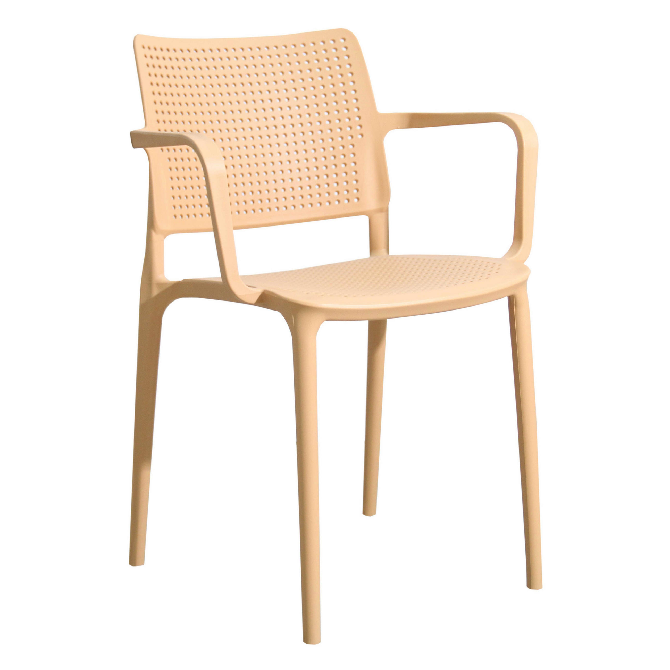 GARTENSTÜHLE 4-tlg., Gelb - Gelb, Textil (42/80/55cm) - Oviala