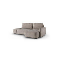 ECKSOFA Luka Mit Schlaffunktion - Graubraun, Holzwerkstoff/Textil (148/229cm) - Fun Möbel