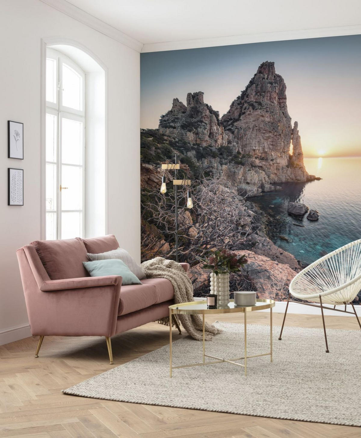 FOTOTAPETE Sardinien 250 x 280 cm - Beige, Papier (250/280cm) - Sanders & Sanders