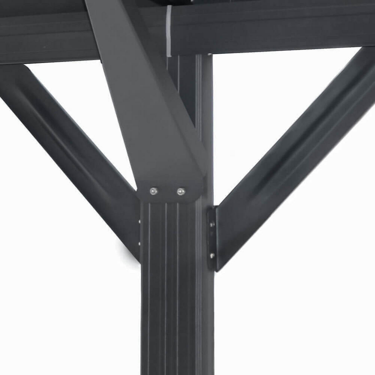 DESIGN Carport FALO - 505 x 300 cm Anthrazit - Anthrazit, Kunststoff/Metall (300/240/505cm) - Home Deluxe
