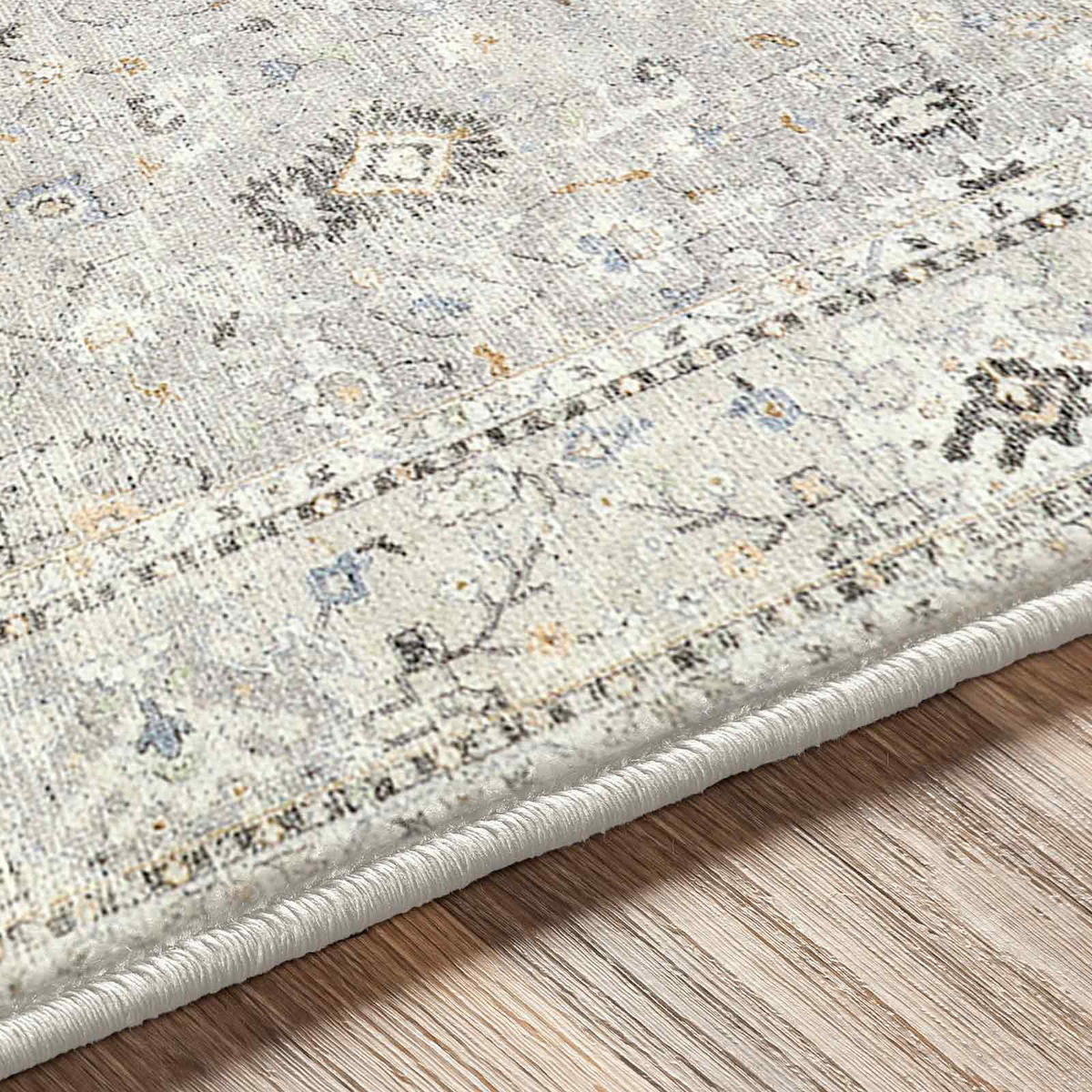 VINTAGE-TEPPICH Davina 160/220 cm Hellgrau - Grau, Textil (160/213cm) - LIVABLISS