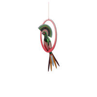 WANDSKULPTUR Bunt 10/2 cm - Multicolor, Wellpappe (10/2/14cm) - KUNSTLOFT