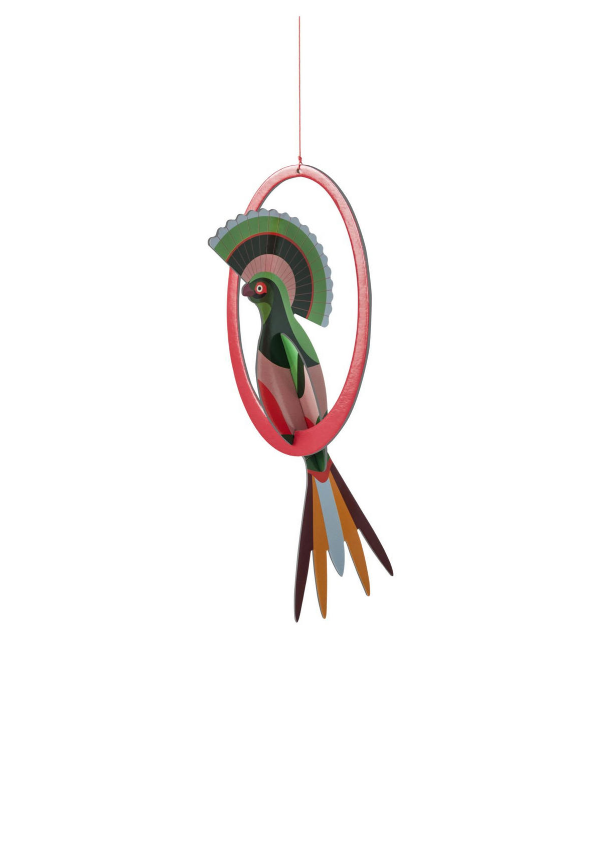 WANDSKULPTUR Bunt 10/2 cm - Multicolor, Wellpappe (10/2/14cm) - KUNSTLOFT