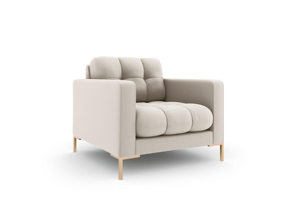 SESSEL Mamaia aus strukturiertem Stoff beige - Beige, Textil (92/75/87cm) - Micadoni