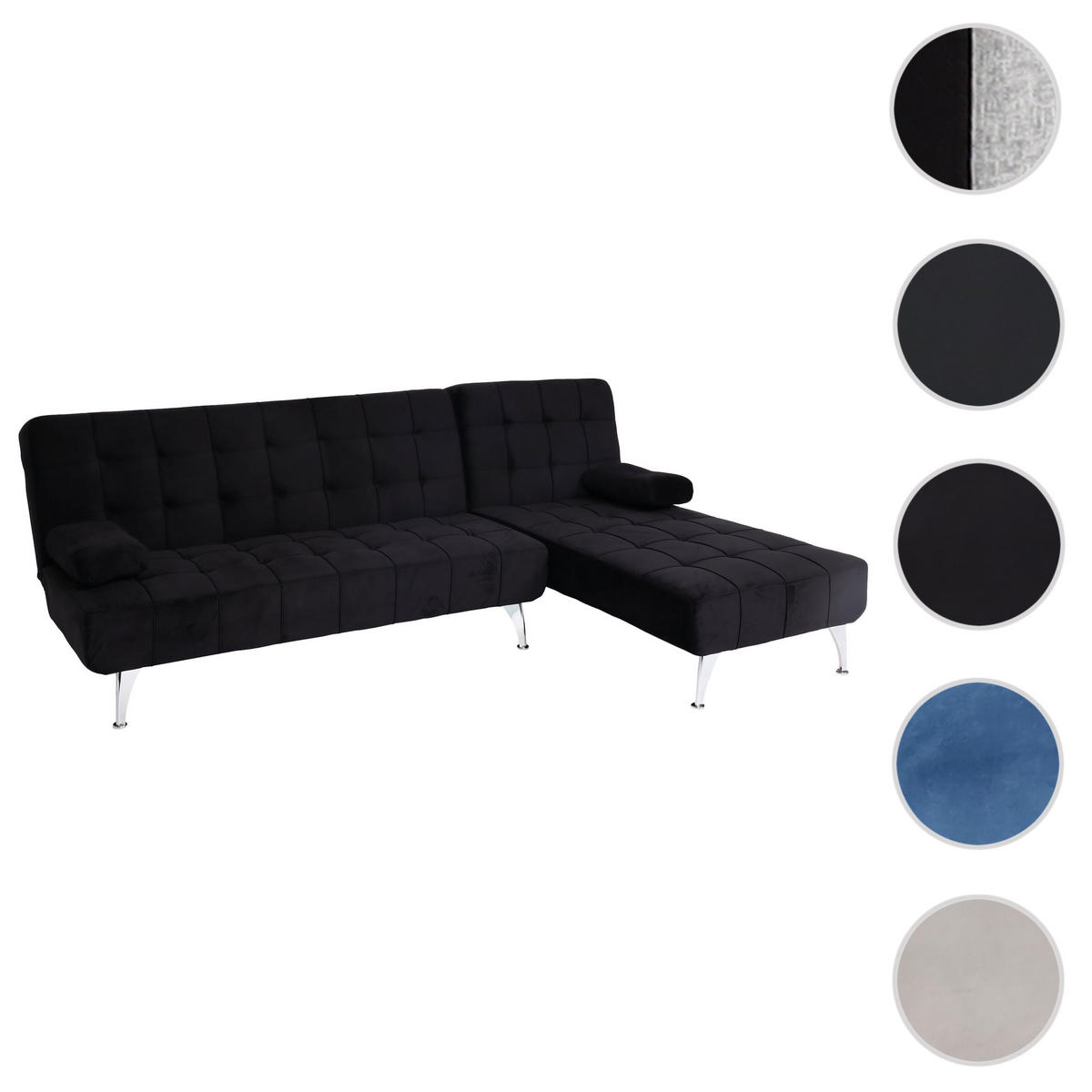 SCHLAFSOFA Schwarz - Schwarz, Textil (236/95cm) - MCW