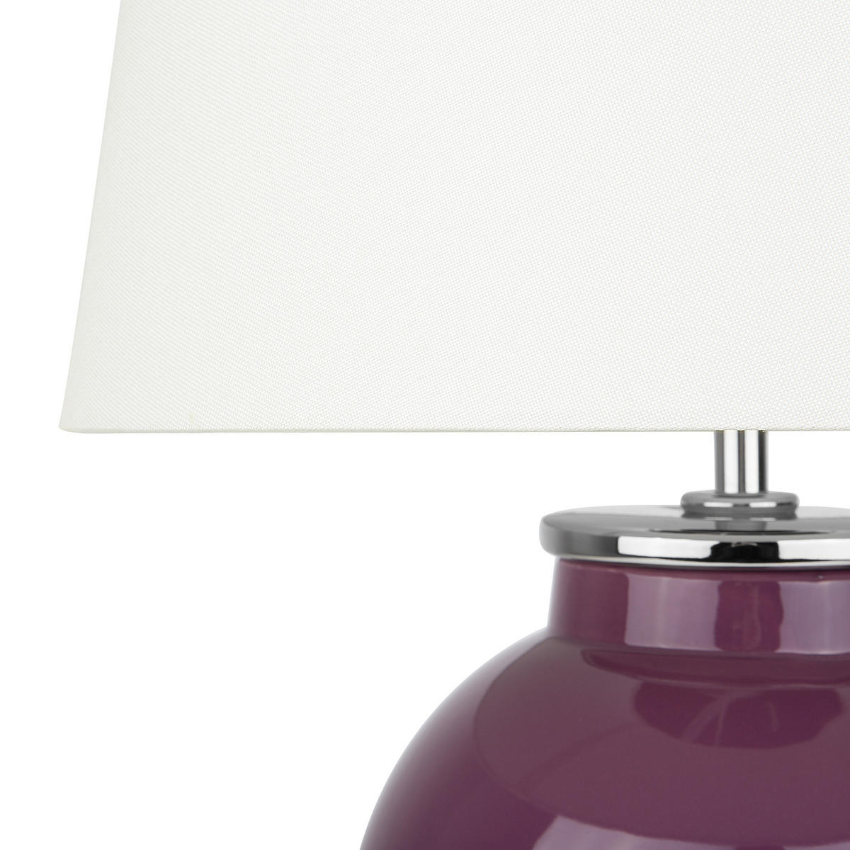 TISCHLAMPE Brenta 33/33/56 cm - Violett, Keramik (33/33/56cm) - Beliani