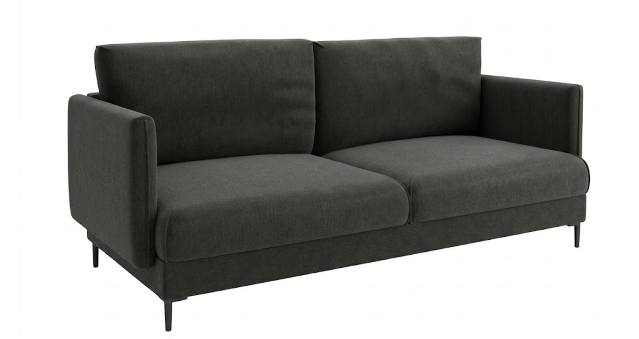 SOFA Helmer 3-sitzer In Stoff Vibe - Anthrazit, Holzwerkstoff/Textil (226/95/95cm) - Fun Möbel