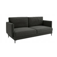 SOFA Helmer 3-sitzer In Stoff Vibe - Anthrazit, Holzwerkstoff/Textil (226/95/95cm) - Fun Möbel
