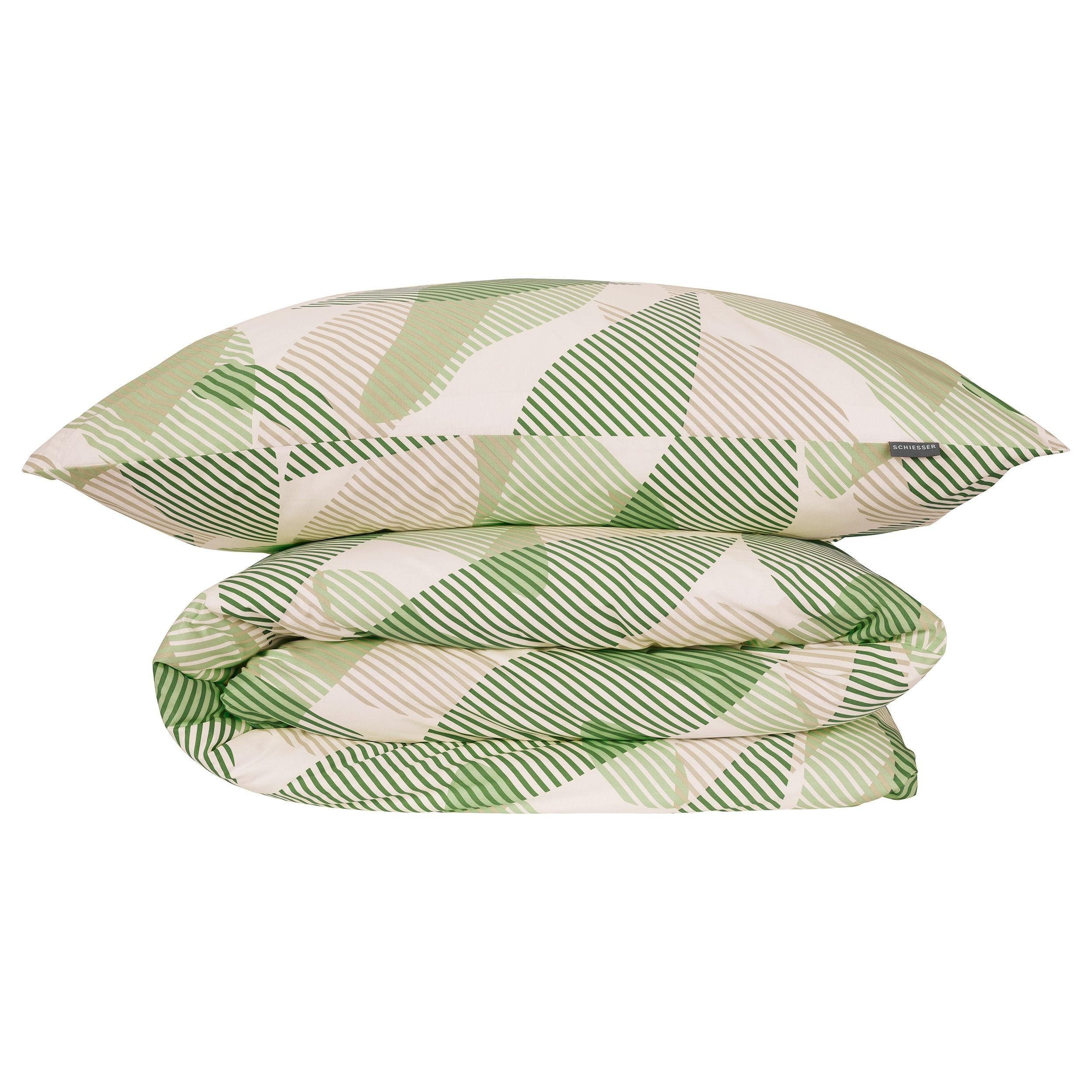 BETTWÄSCHESET Lea - Renforcé - 2-teilig - 135 x 200 cm - Grün - Grün, Textil (135/200cm) - SCHIESSER