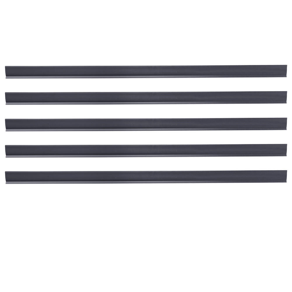 GARTENZAUN Sichtschutz-Clipblende 5 Stück aus PVC in Weiss Grau für Gartenzäune Praktisch Lange anpassbar 1 x 1 m - Grau, Kunststoff (100/1cm) - Livingandhome