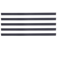 GARTENZAUN Sichtschutz-Clipblende 5 Stück aus PVC in Weiss Grau für Gartenzäune Praktisch Lange anpassbar 1 x 1 m - Grau, Kunststoff (100/1cm) - Livingandhome