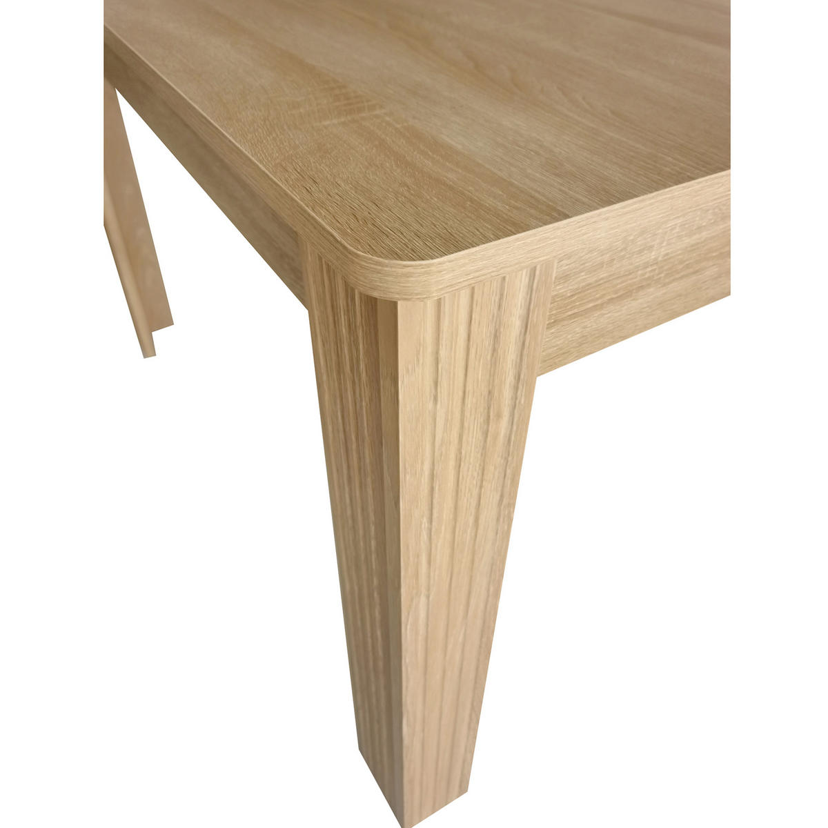 ESSTISCH rechteckig Holzoptik Eiche mit vier Beinen - Braun, Holzwerkstoff (116/65/75cm) - Meubliv