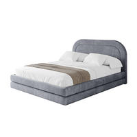 POLSTERBETT mit Bettkasten und Lattenrost, Boxbett ohne Matratze - LERIS 120x200 Grau - Grau, Holzwerkstoff/Textil (120/200cm) - ALTDECOR