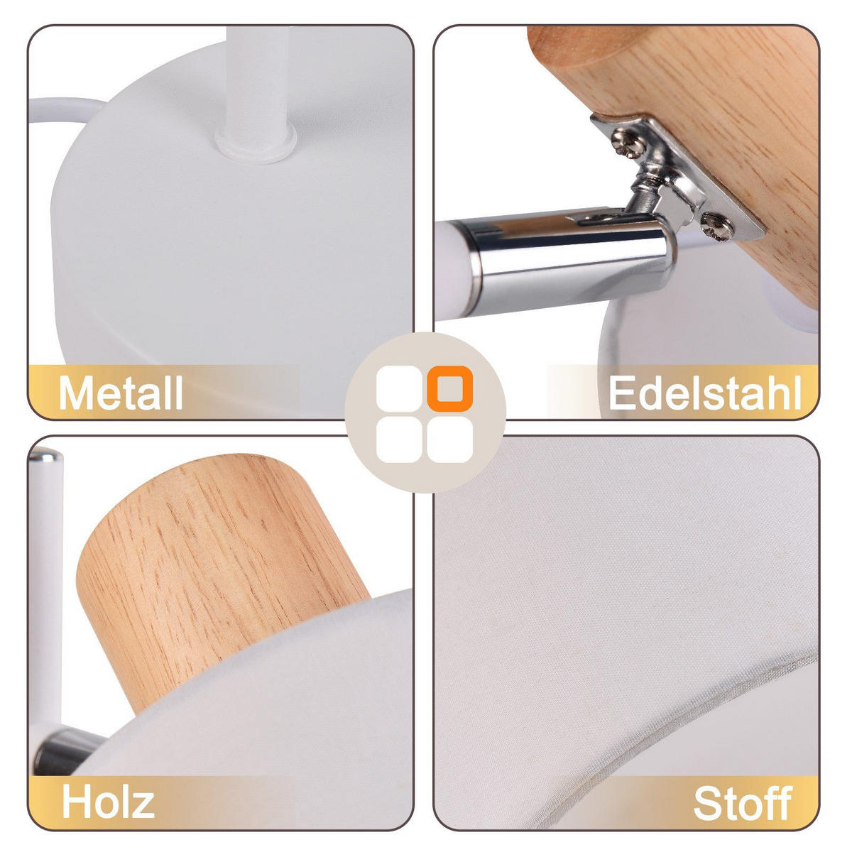 TISCHLEUCHTE Nathanail - Braun, Metall (12/17/35.5cm) - Nettlife