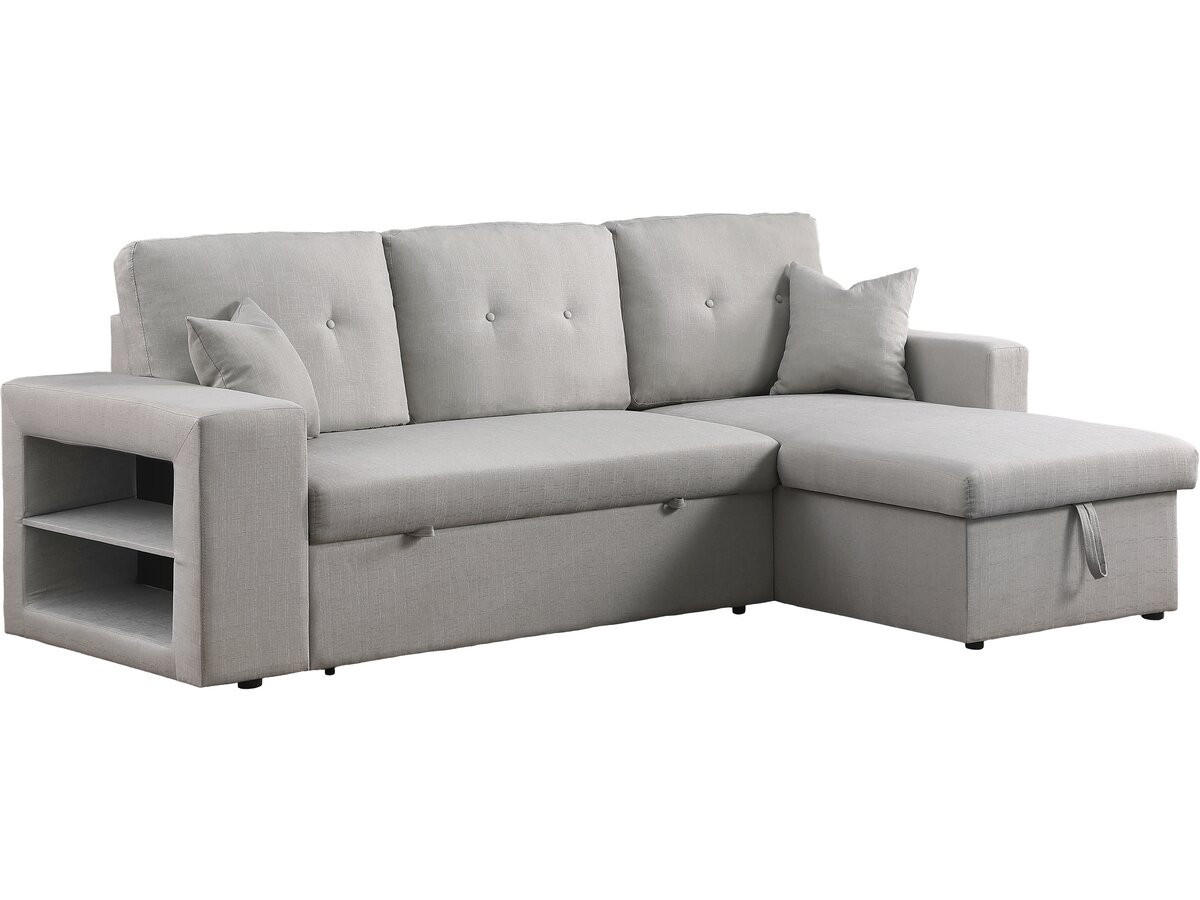 ECKSOFA axel Hellgrau - Hellgrau, Textil (146/233cm) - Habitat Garten