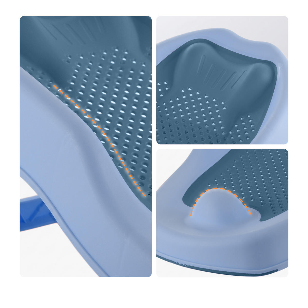 BADLIGG Blå 2-delars-set - Multicolor, Plast (51.5/30cm) - Relaxdays