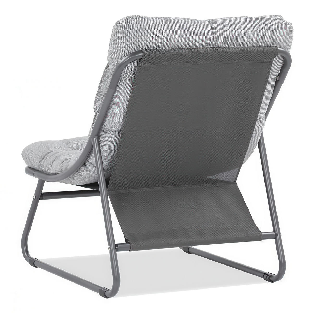 GARTENSET Solaro , aus Metall, 2 Sessel + 2-Sitzer Sofa + Couchtisch, Hellgrau - Hellgrau, Metall - Beautysofa