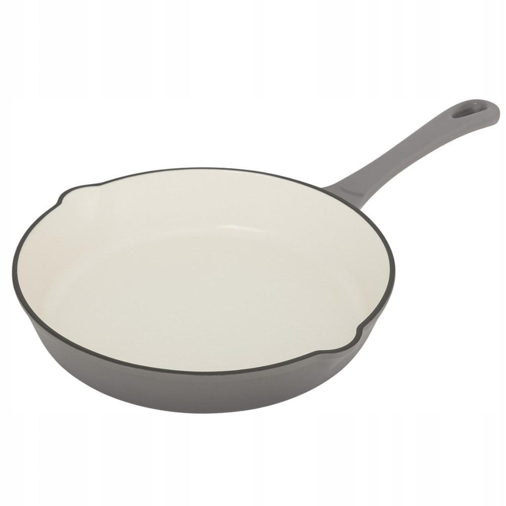 PFANNE Weiß 40/25/5 cm KS7717 - Weiß, Metall (25cm) - Krisberg 