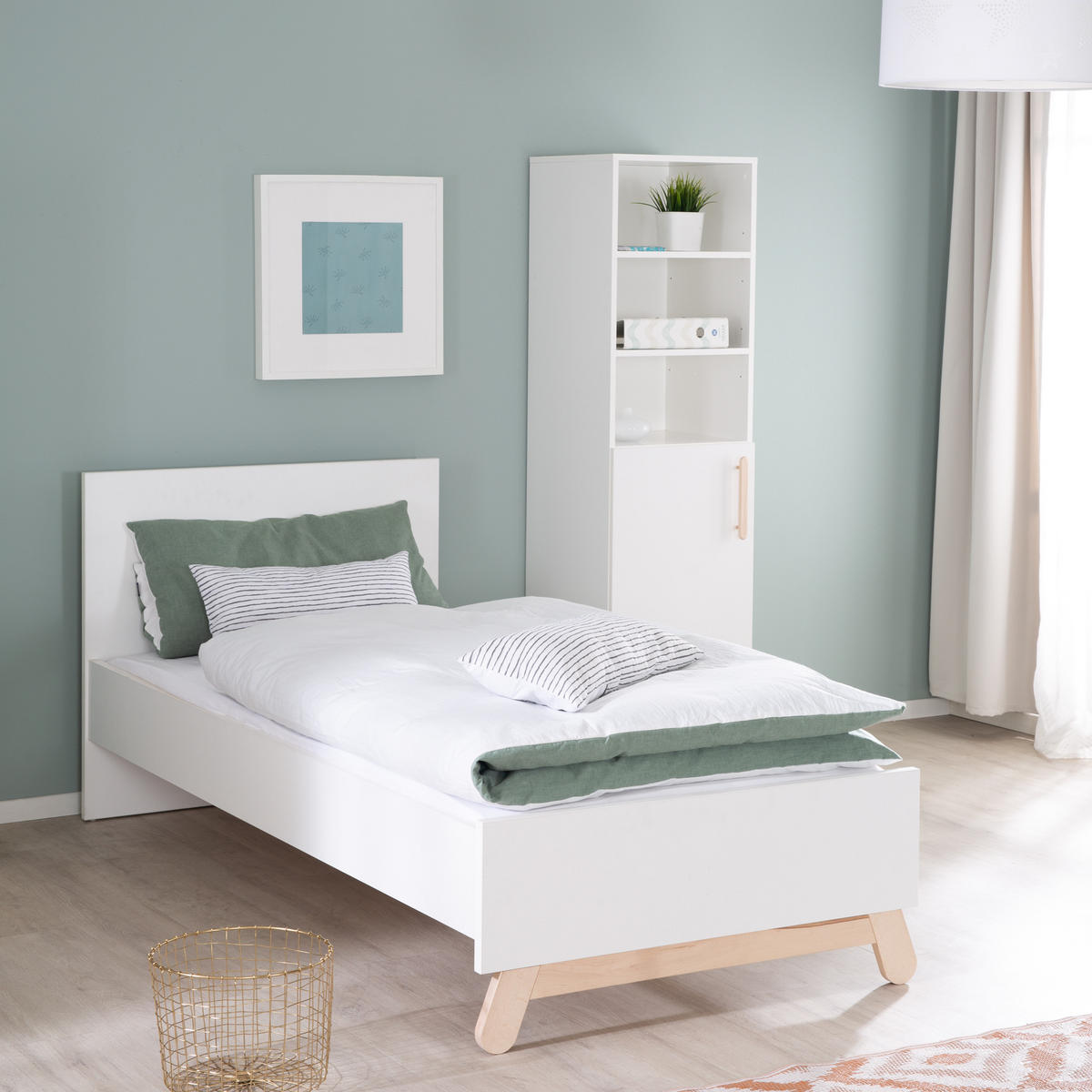 JUGENDBETT Clara 90x200 cm - Weiß, Holzwerkstoff (90/200cm) - Roba