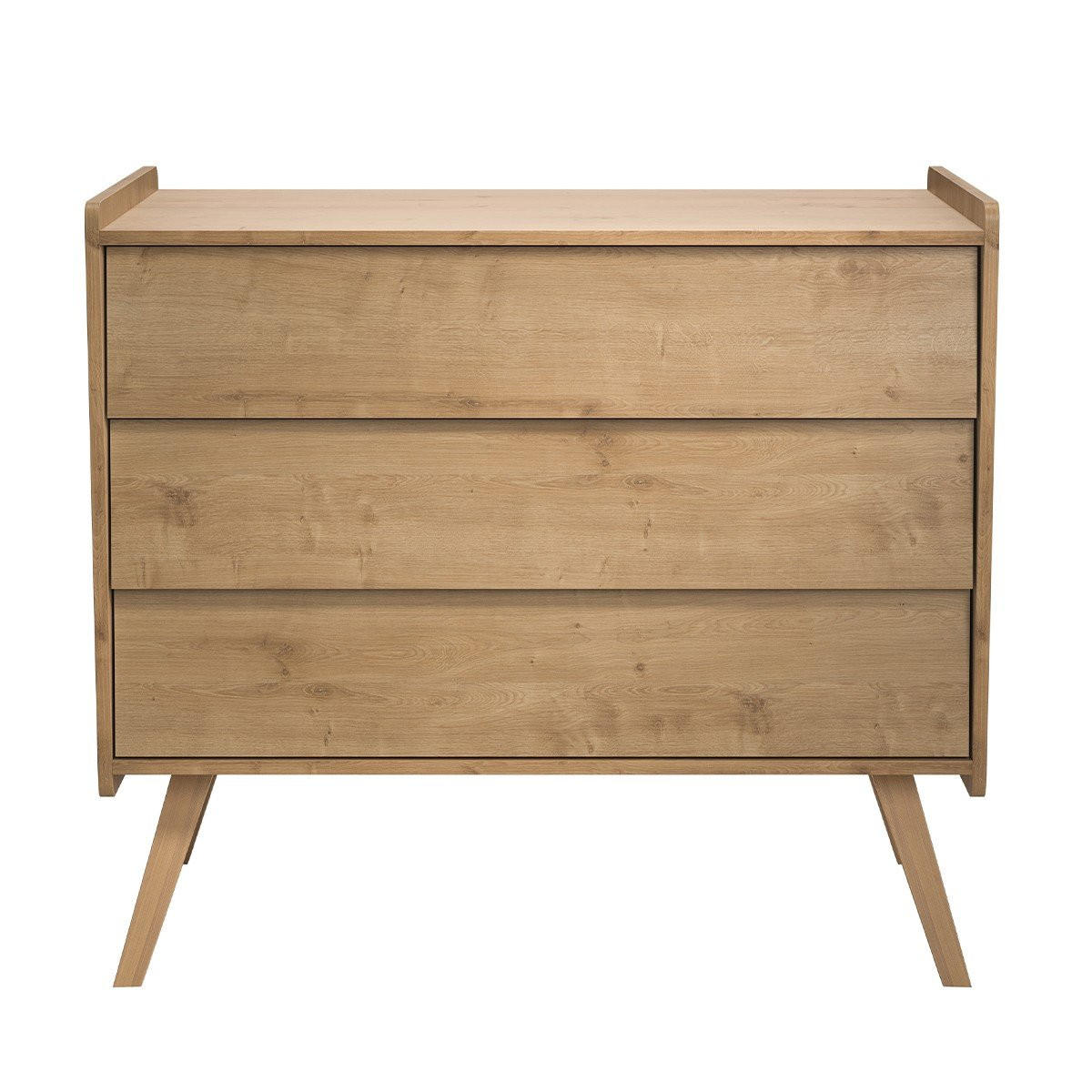 KOMMODE 3 Schubladen L100 cm - Vintage - Eichefarben, Holzwerkstoff (58.5/90/100cm) - Calicosy