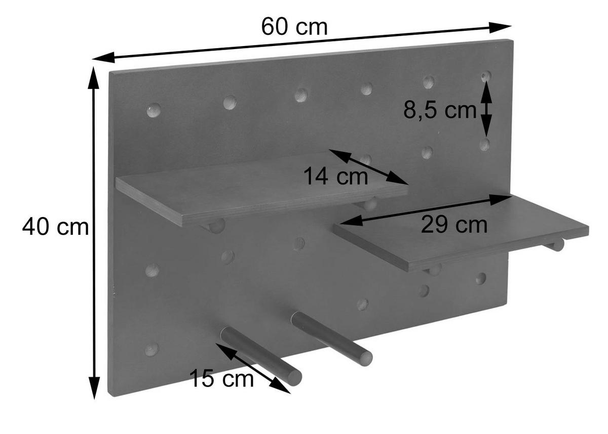 NÁSTENNÝ PANEL Svetlo hnedý Kompletná sada - svetlohnedá, drevo (40/60/1cm) - MCW