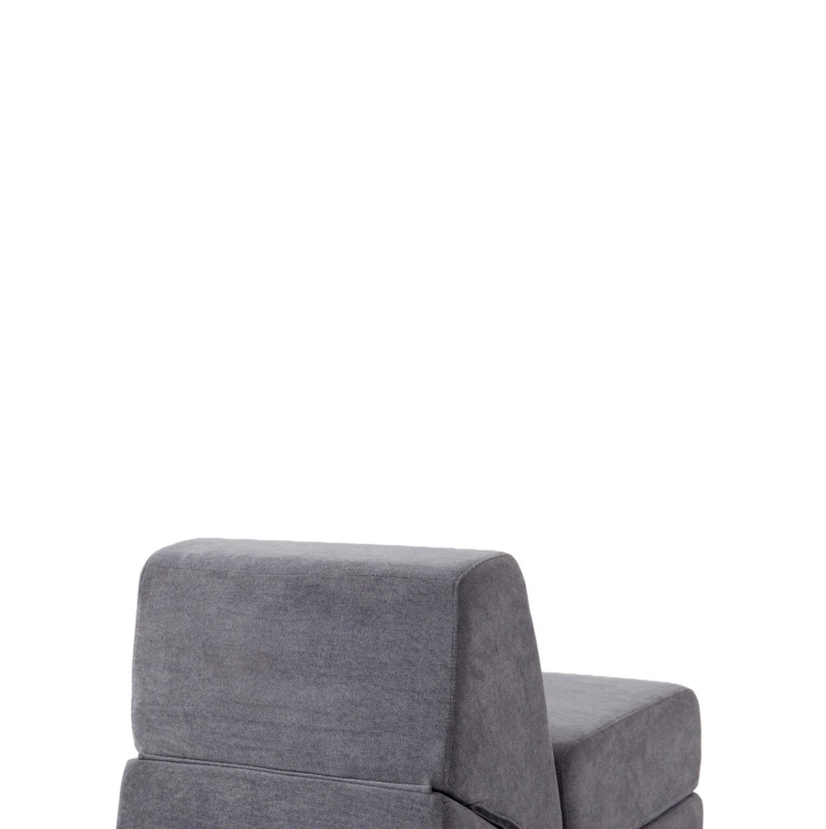 SCHLAFSOFA in Grau – 3-in-1, klappbar und armlehnenlos - Grau, Textil (90.7/71/81cm) - BEAOK