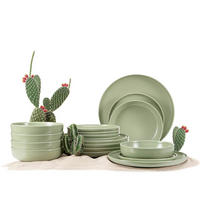 TAFELSERVICE VICTO 6 Personen 18-tlg Grün - Grün, Keramik (27/2/27cm) - KONSIMO®