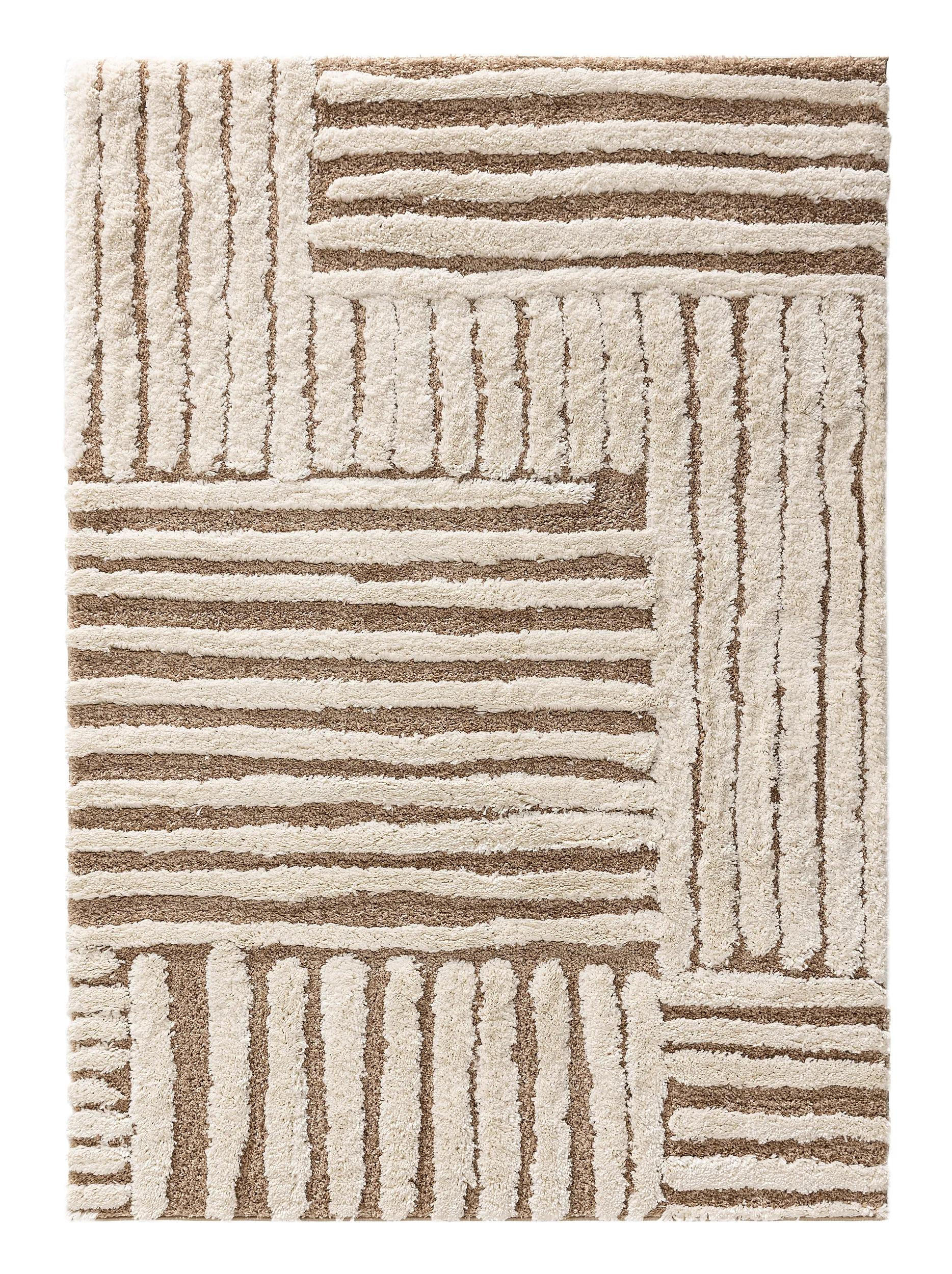 PREPROGA Shaggy Tibo krem/bež 160x230 cm - krem, tekstil/naravni materiali (160/230cm) - benuta Pop