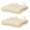 STUHLKISSEN Steppung 40/40 cm 2er Set - Beige, Textil (40cm) - Giftdecor