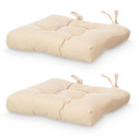 STUHLKISSEN Steppung 40/40 cm 2er Set - Beige, Textil (40cm) - Giftdecor