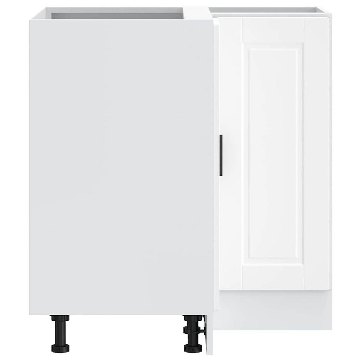KÜCHEN-ECKUNTERSCHRANK Porto Weiss Holzwerkstoff - Weiß, Holzwerkstoff (75.5/81.5/75.5cm) - vidaXL