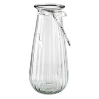 VASE Serenite Transparent 9,5x12xh29 cm Glas - Transparent, Glas (29cm) - Mondex