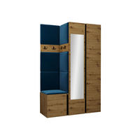 GARDEROBEN-SET Orion XXVI - Blau/Eiche Artisan, Holzwerkstoff/Kunststoff (116/186/46cm) - MIRJAN24