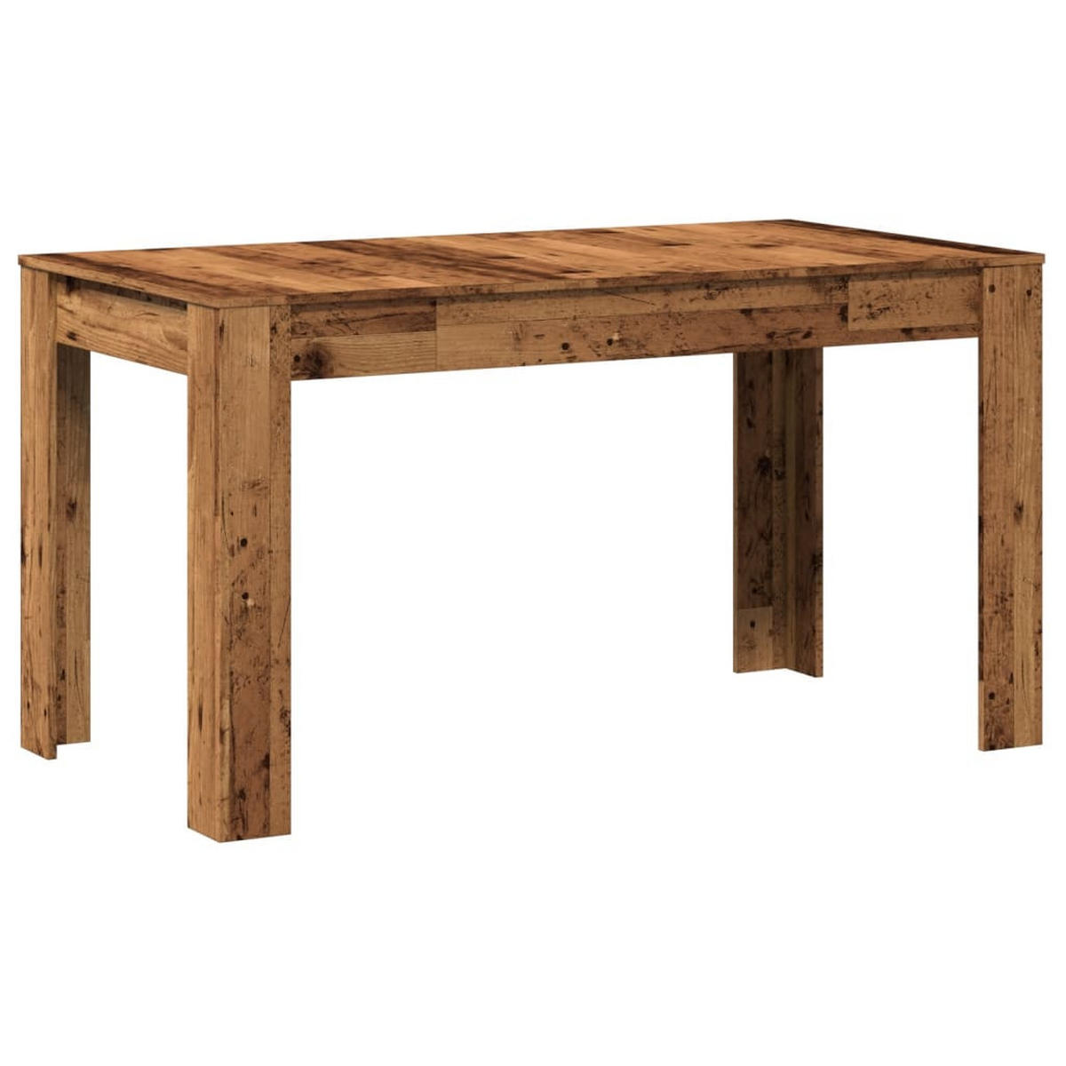ESSTISCH Altholz-Optik 140/74,5/76 Cm Holzwerkstoff - Braun, Holzwerkstoff (140/74.5/76cm) - vidaXL