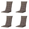 GARTENSTUHLKISSEN Oxford 123/50 cm 4er-Set - Taupe, Textil (50/7/123cm) - Madison