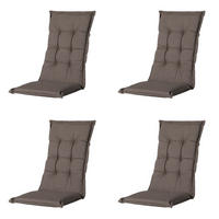 GARTENSTUHLKISSEN Oxford 123/50 cm 4er-Set - Taupe, Textil (50/7/123cm) - Madison