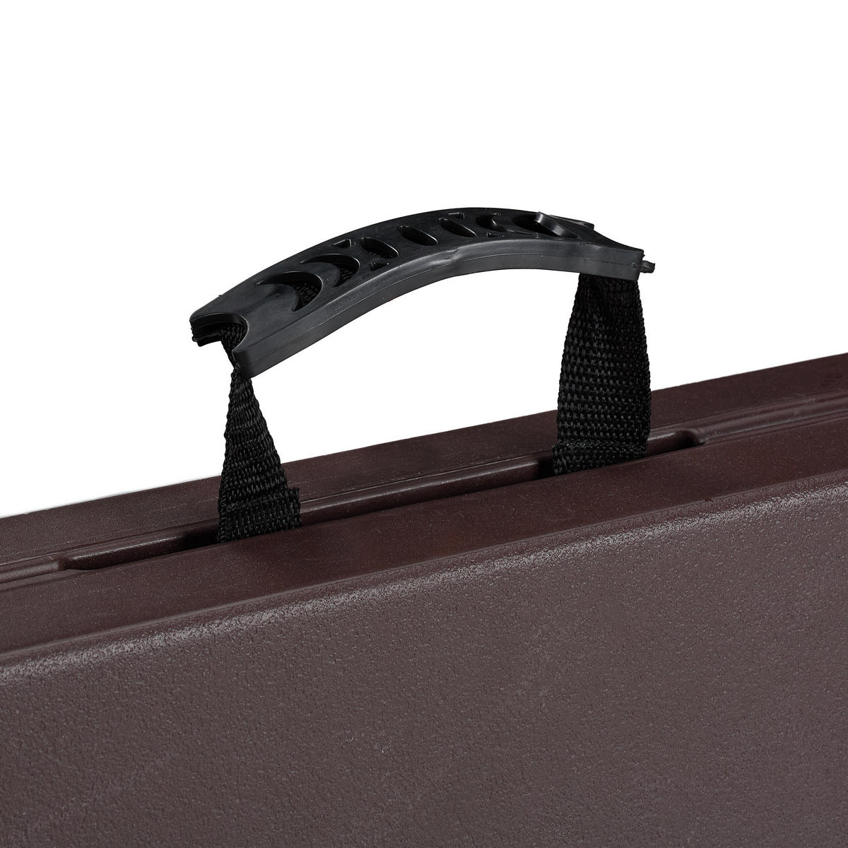 BIERZELTGARNITUR Braun 3-tlg.-Set Tisch 180x74 cm - Braun, Kunststoff/Metall - Relaxdays