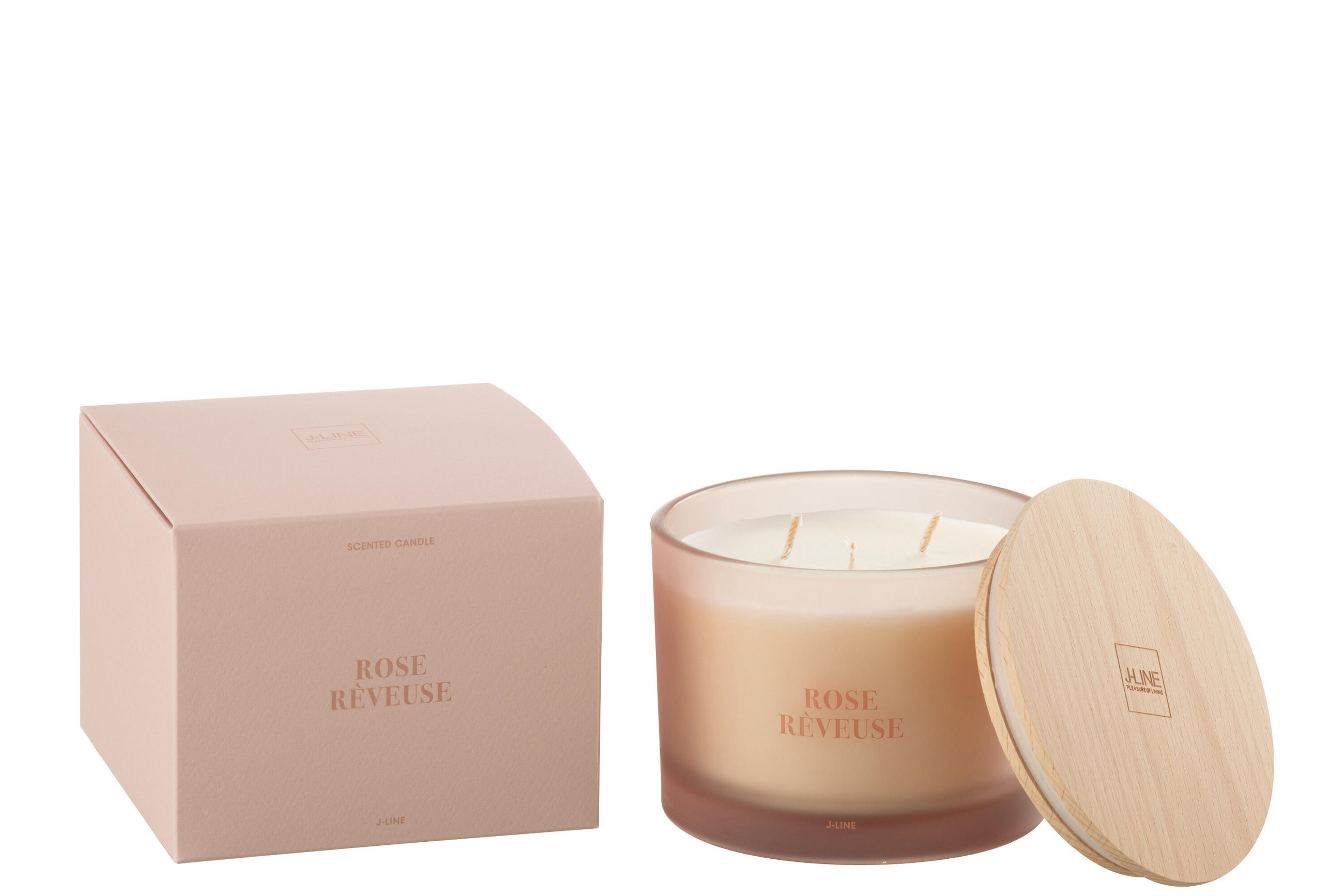 DUFTKERZE ACCORDS ESSENTIALS - Rosa - 28 Std. - Pink, Paraffin (11.5/10cm) - J-Line