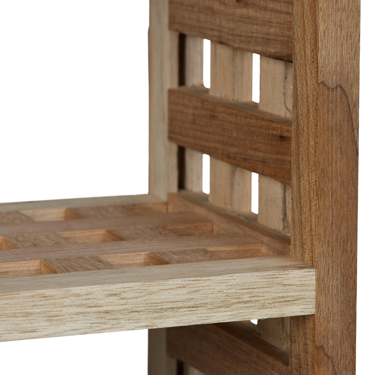 WANDREGAL - Hellbraun, Holz (50/15/50cm) - Relaxdays