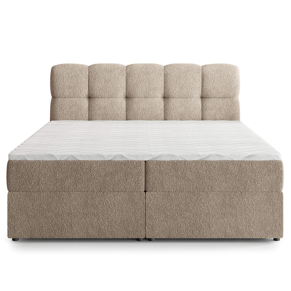 POSTEL Boxspring MERU 160x200 cm Béžová - béžová, kompozitní dřevo/textil (160/200cm) - MASSENO