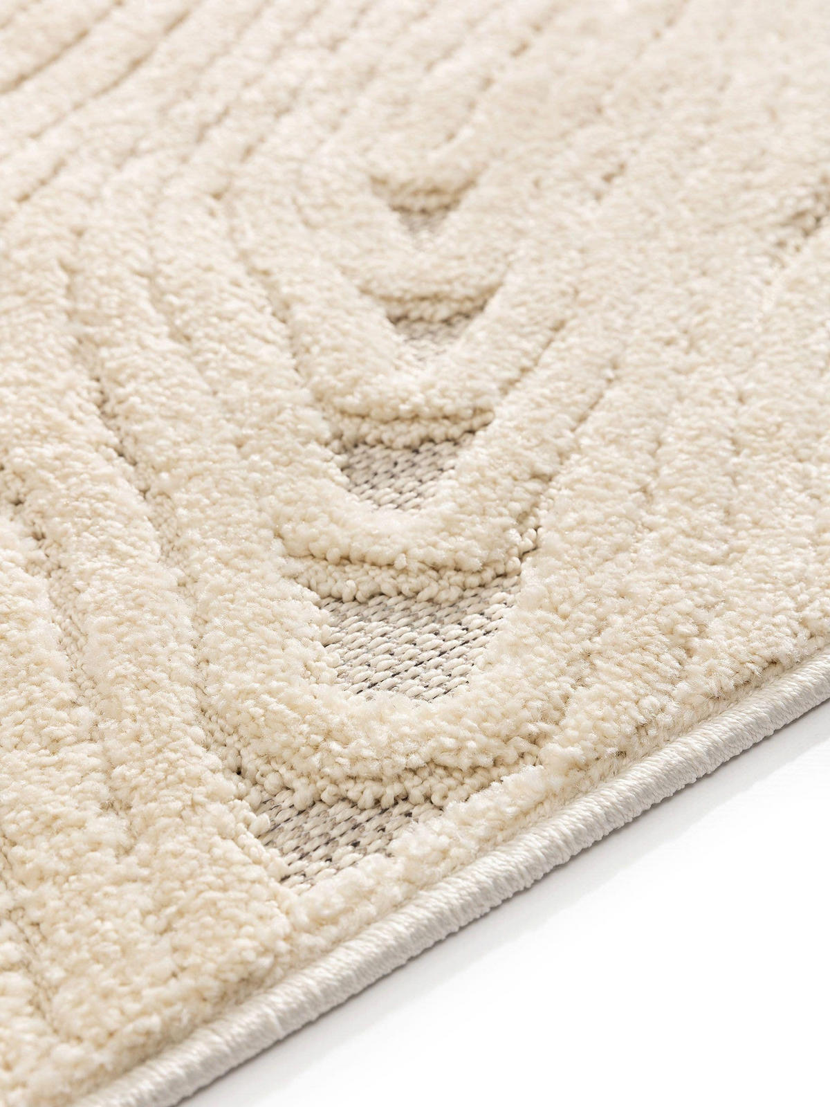 TEPPICH Leo Cream 160x230 cm - Creme, Kunststoff (160/230cm) - benuta