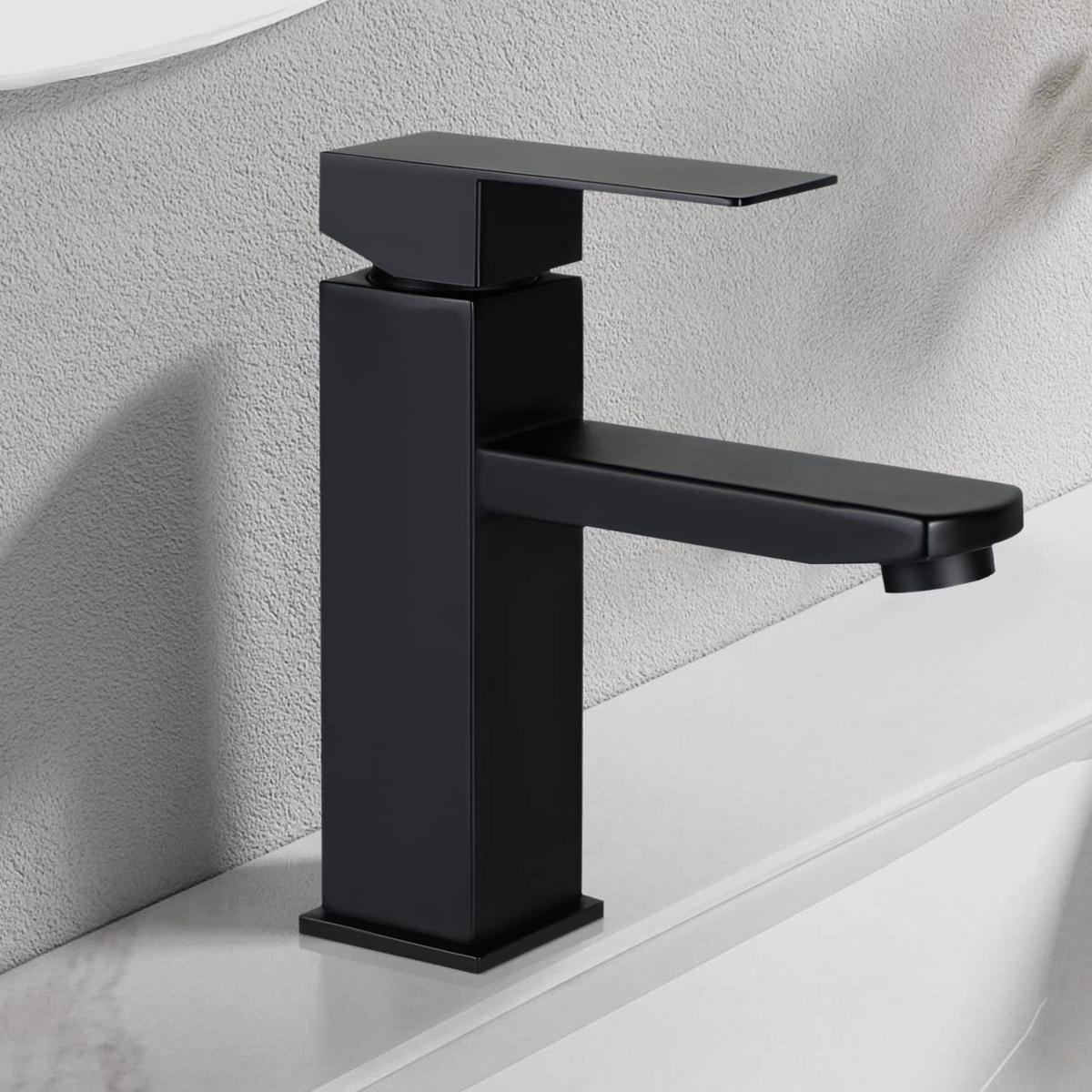WASCHTISCHARMATUR Moen - Schwarz, Metall (4/19/19cm) - Nettlife