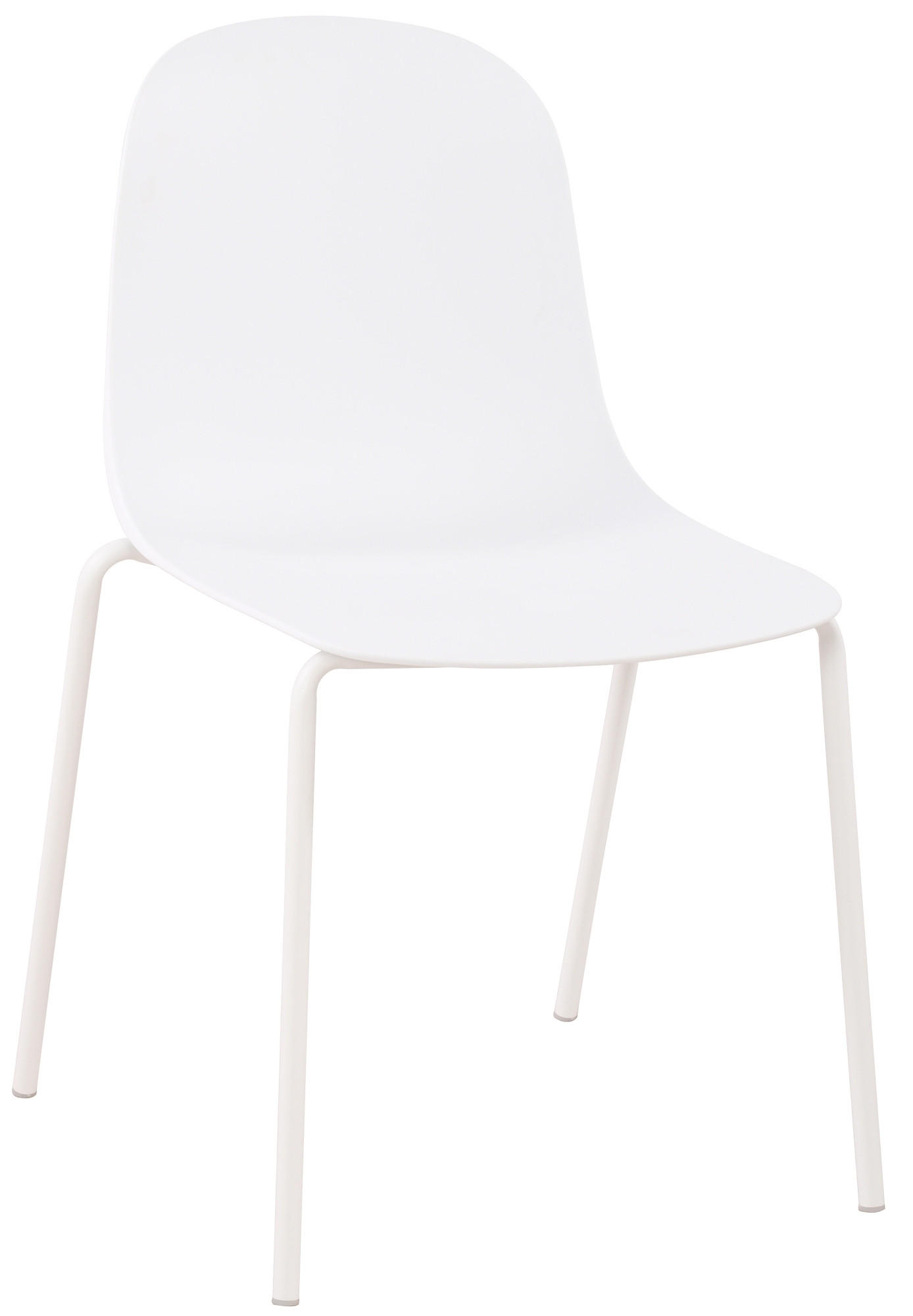 STAPELSTUHL Kunststoff weiß - Weiß, Kunststoff/Metall (51/85/53cm) - CLP