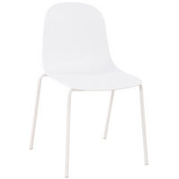 STAPELSTUHL Kunststoff weiß - Weiß, Kunststoff/Metall (51/85/53cm) - CLP