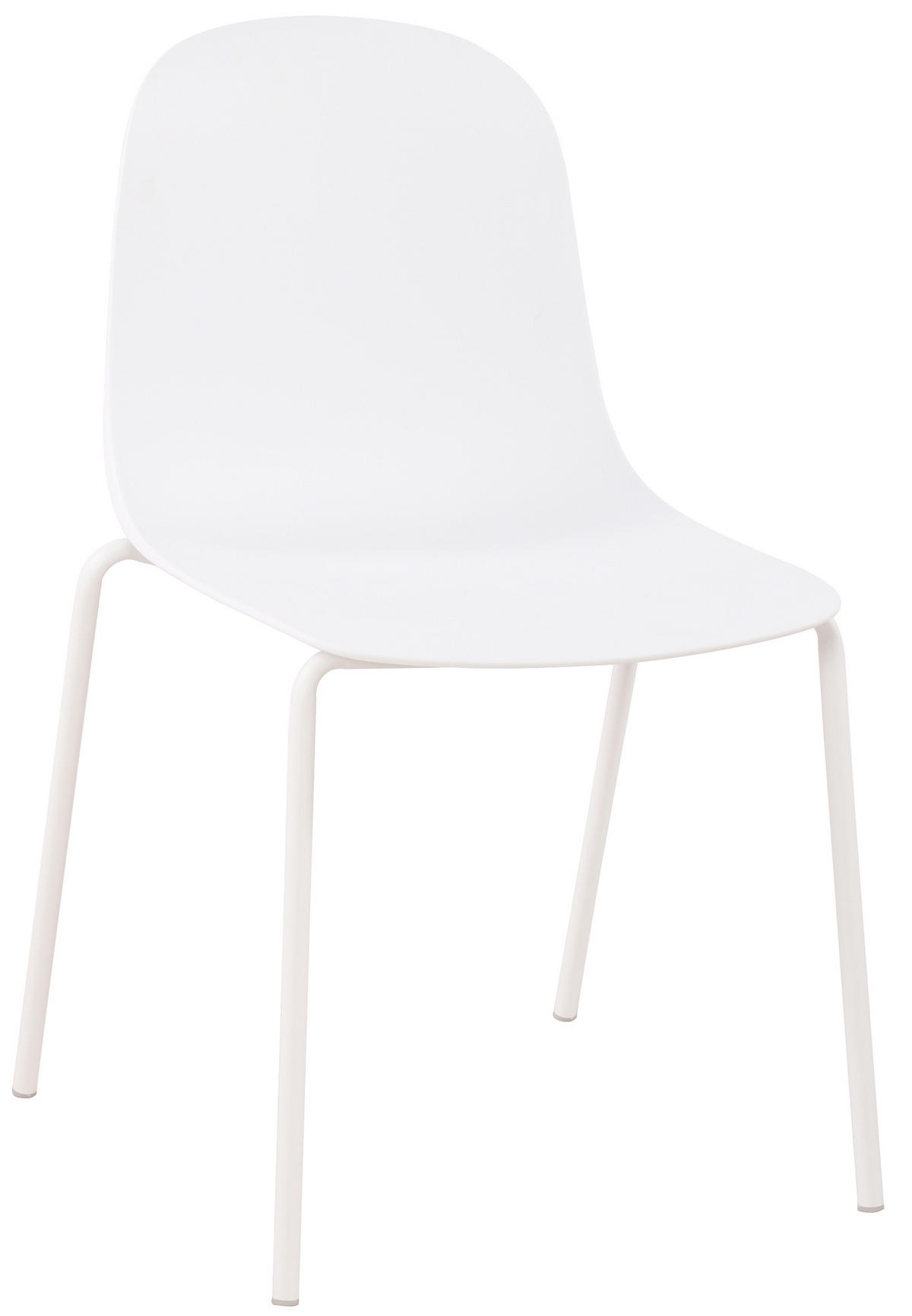 STAPELSTUHL Kunststoff weiß - Weiß, Kunststoff/Metall (51/85/53cm) - CLP