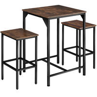 BARSET Inverness,mit höhenverstellbaren Kunststofffüßen,Industrial Holz dunkel, rustikal - Rostfarben, Holzwerkstoff (60/91/120cm) - tectake