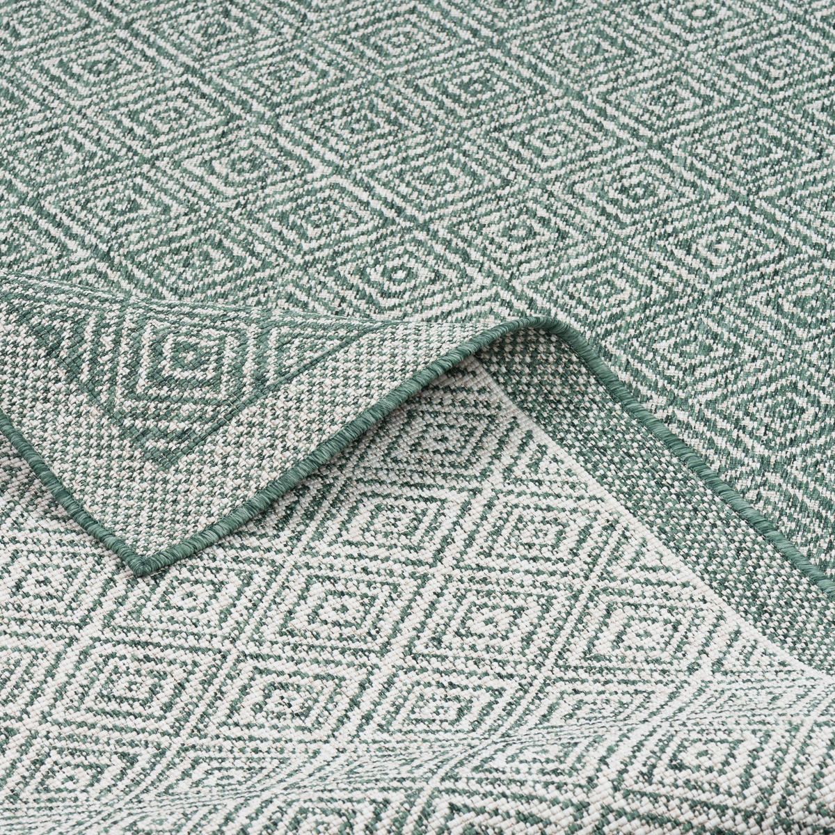 IN & OUTDOOR TEPPICH HAMPTON MELIERT - Grün, Textil (160/230cm) - Pergamon