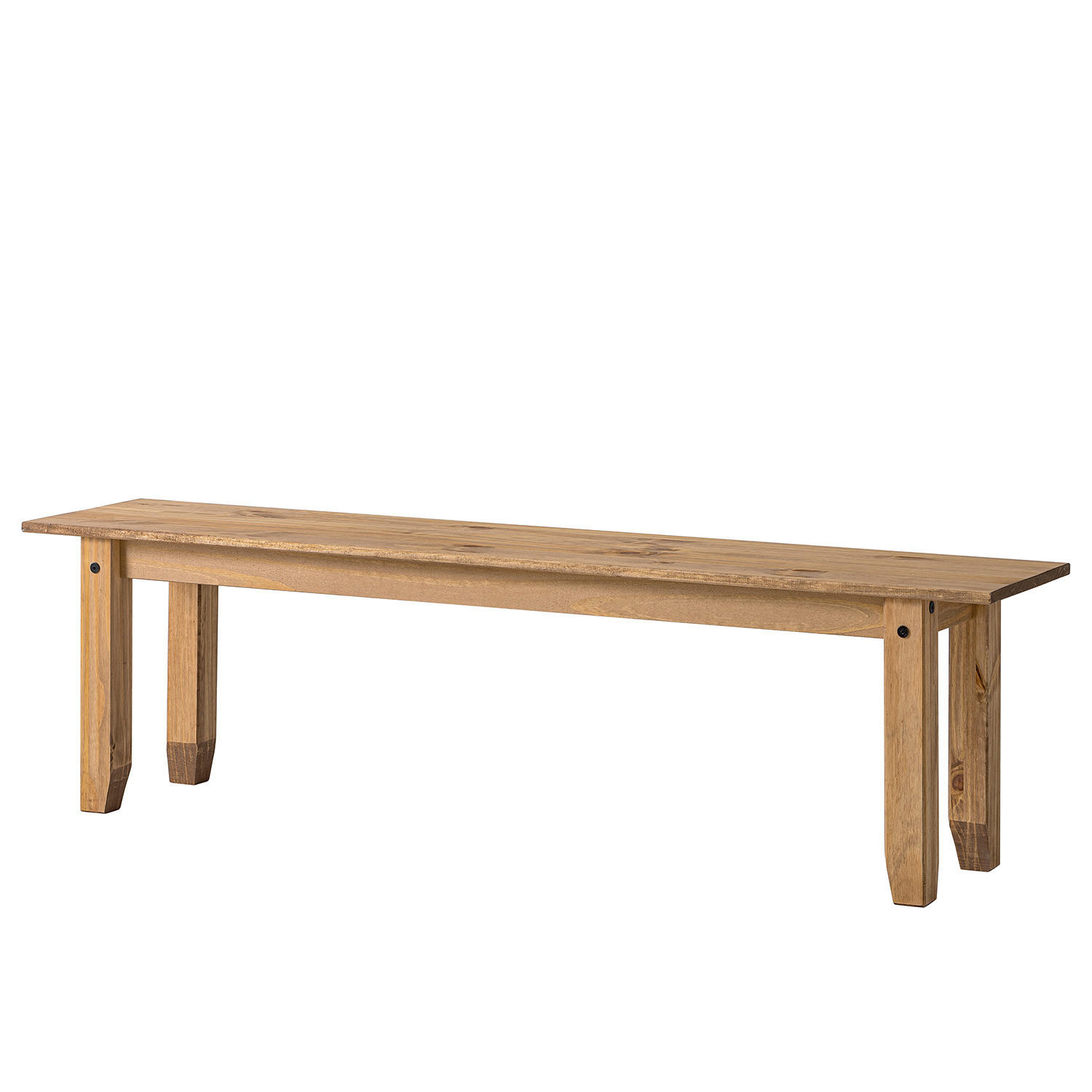 SITZBANK Finca Rustica - Kiefer massiv - Kiefer Natur - Kieferfarben, Holz (160/45/35cm) - home24