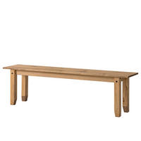 SITZBANK Finca Rustica - Kiefer massiv - Kiefer Natur - Kieferfarben, Holz (160/45/35cm) - home24